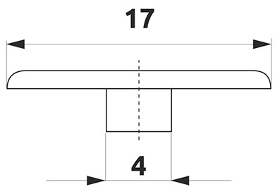 Заглушка мініфіксу Giff d=17 (в асортименті)